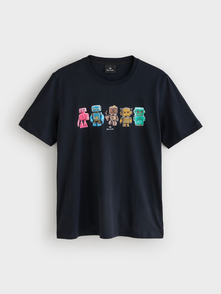 PS Paul Smith Regular Fit Graphic Print T-Shirt - Image 1 of 1 PS Paul Smith Regular Fit Graphic Print T-Shirt - Image 1 of 1