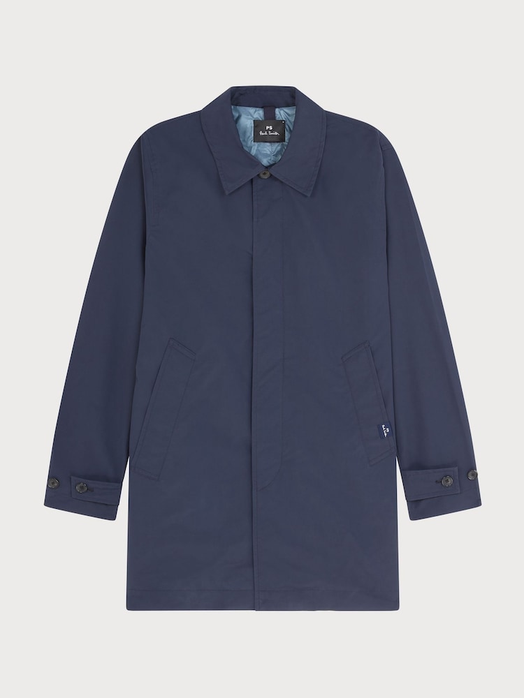 PS Paul Smith Blue Regular Fit Logo Parka Jacket - Image 1 of 9