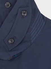 PS Paul Smith Blue Regular Fit Logo Parka Jacket - Image 8 of 9
