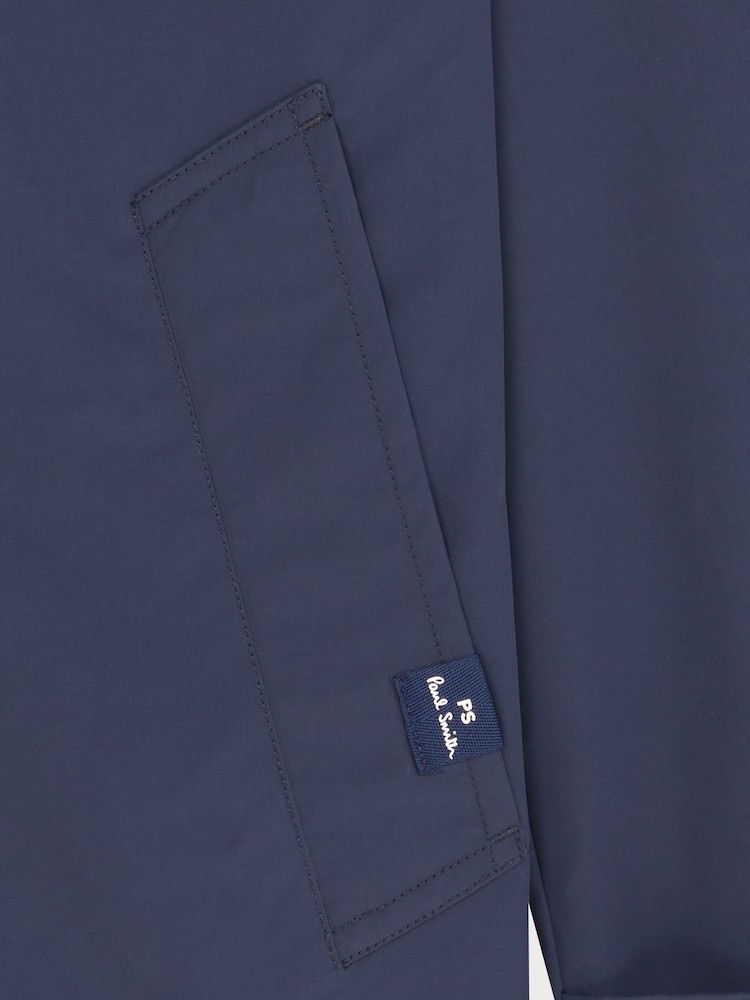 PS Paul Smith Blue Regular Fit Logo Parka Jacket - Image 9 of 9 PS Paul Smith Blue Regular Fit Logo Parka Jacket - Image 9 of 9