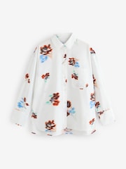 PS Paul Smith Cream Blur Floral Print Shirt - Image 1 of 1