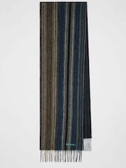 PS Paul Smith Stripe Logo Black Scarf - Image 2 of 3