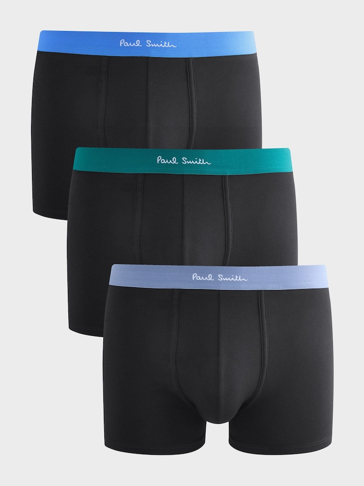 PS Paul Smith Logo Black Boxers 3 Pack - Image 1 of 4 PS Paul Smith Logo Black Boxers 3 Pack - Image 1 of 4