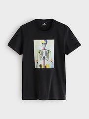 PS Paul Smith Slim Fit Skeleton Graphic Print Black T-Shirt - Image 1 of 1