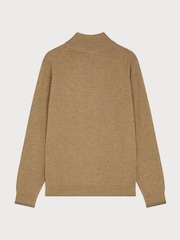 rjava - PS Paul Smith Quarter Zip Logo Jumper - Slika 2 iz 9