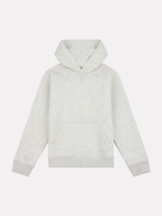 New Balance Grey Small Kids French Terry 100% Cotton Logo Hoodie - Image 6 of 7