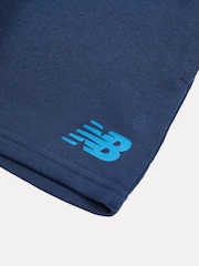 New Balance Blue Kids Jersey Ringer T-Shirt & Shorts Set - Image 5 of 5