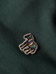 PS Paul Smith Regular Fit Quarter Zip Logo Sweatshirt Jumper - Image 4 of 7