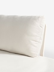 Natural Boucle Florence Curve Corner Sofa and Table Lounge Set - Image 8 of 9