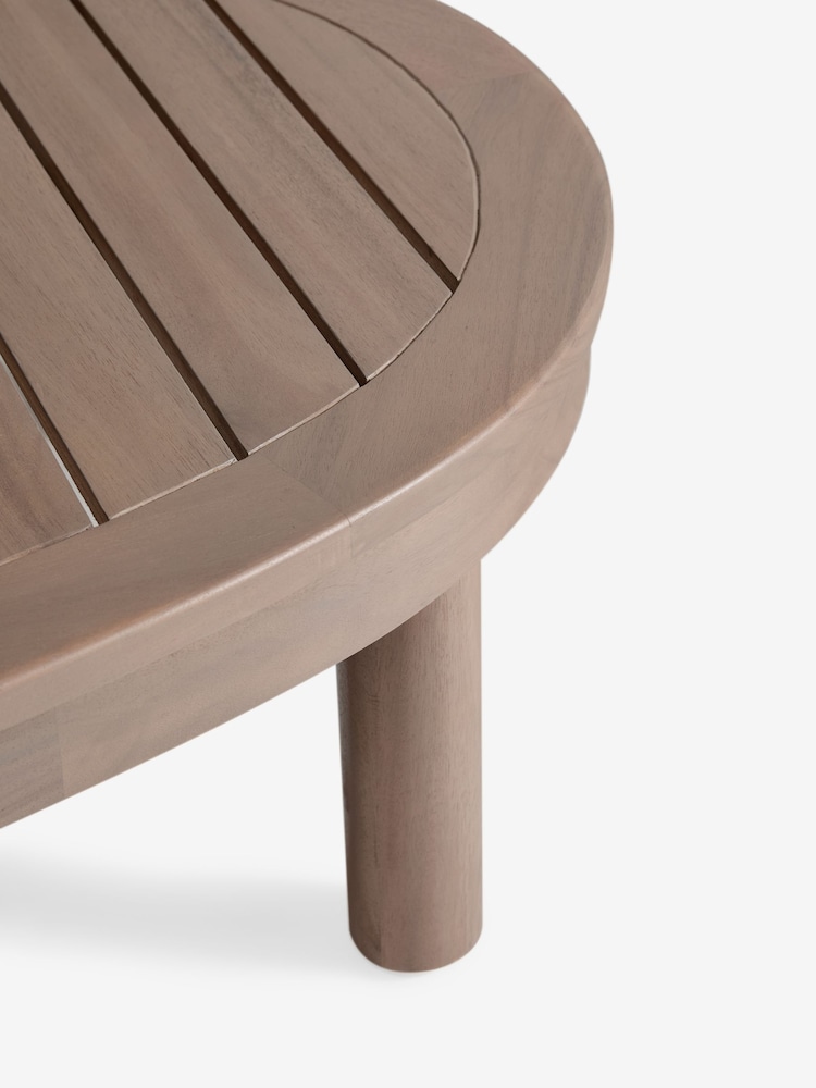 Natural Boucle Florence Curve Corner Sofa and Table Lounge Set - Image 9 of 9