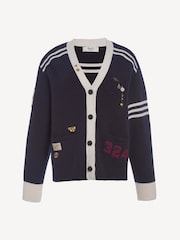 Sea New York Blue Arther Varsity Knit Cardigan - Image 7 of 7