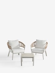 3 Piece Natural Soller Chairs and Table Bistro Set - Image 6 of 10