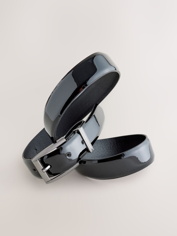Black Patent Belt - Image 3 of 3