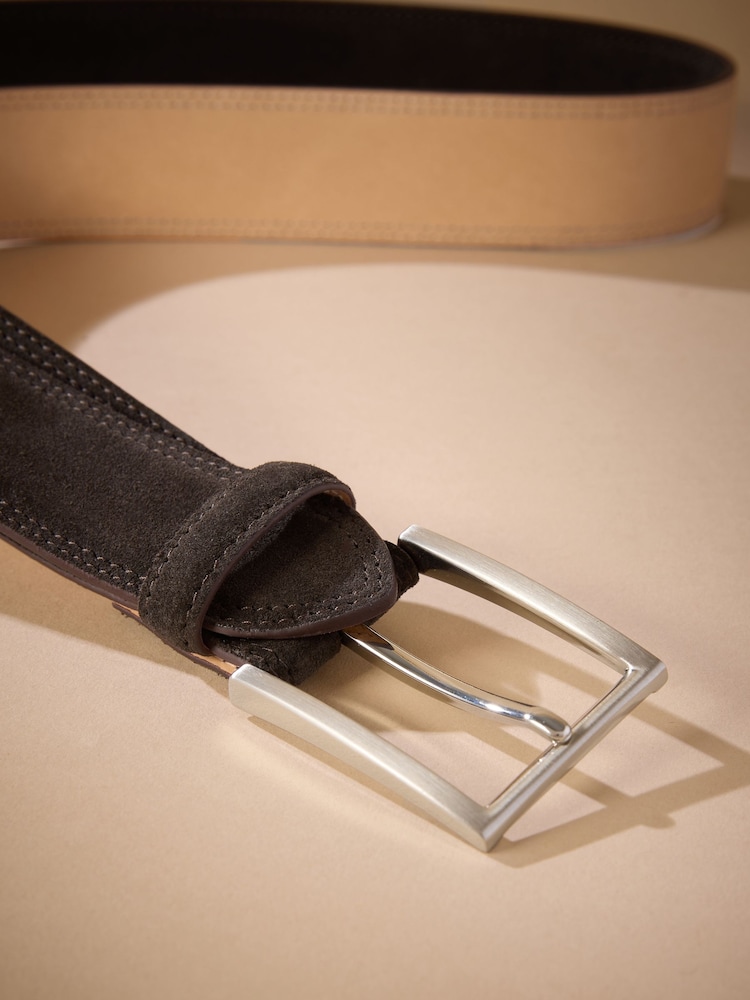 Brown Signature Suede Belt - Image 2 of 3