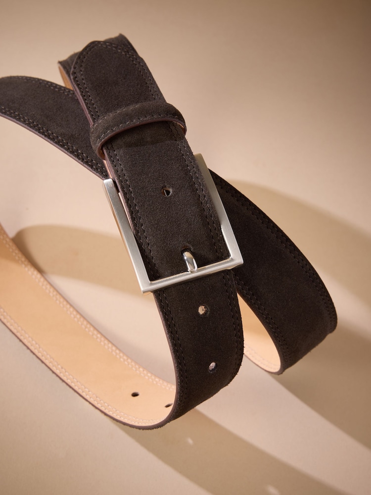 Brown Signature Suede Belt - Image 3 of 3