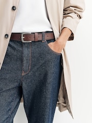 Brown Casual Leather Belt - Image 1 of 4