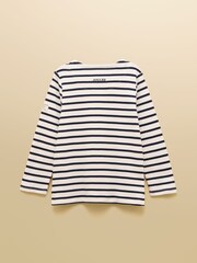 Joules Girls' Harbour Navy Blue Long Sleeve Jersey Top - Image 2 of 4