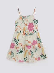 River Island White Girls Floral Print Mini Dress - Image 1 of 4