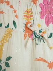 River Island White Girls Floral Print Mini Dress - Image 3 of 4