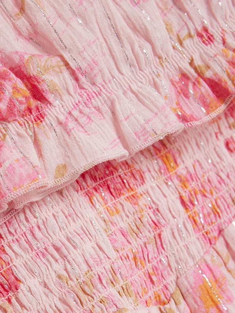 River Island Girls Floral Lurex Skirt Set - Image 5 of 5
