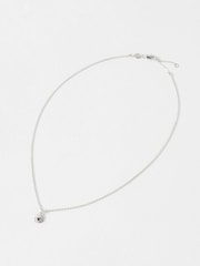Oliver Bonas Silver Tone Elio Sun Charm Sterling Pendant Necklace - Image 2 of 3
