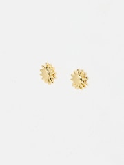 Oliver Bonas Gold Tone Elio Sun Stud Earrings - Image 1 of 4