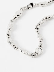 Oliver Bonas Silver Tone Charlie Bead Coloured Collar Necklace - Image 3 of 4