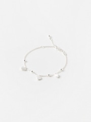 Oliver Bonas Silver Tone Hestia Heart Charm Bracelet - Image 1 of 4