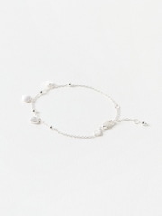 Oliver Bonas Silver Tone Hestia Heart Charm Bracelet - Image 2 of 4