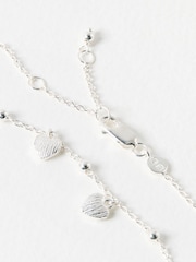 Oliver Bonas Silver Tone Hestia Heart Charm Bracelet - Image 3 of 4