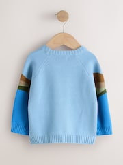 Blue Boat Knitted Crew Neck Jumper (3mths-7yrs) - Image 2 of 4
