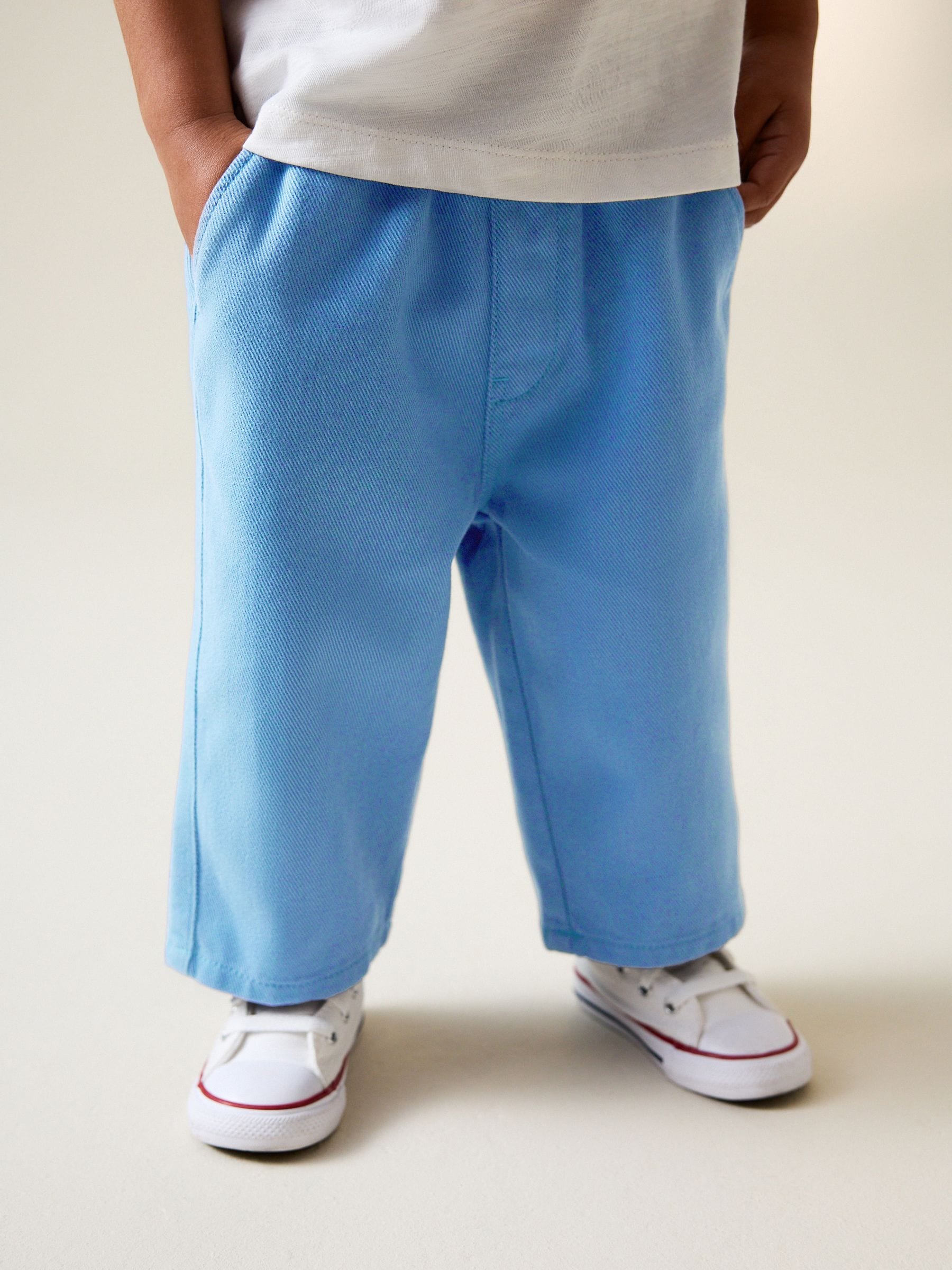 Buy Blue Pull On Wide Trousers (3mths-7yrs) from Next USA