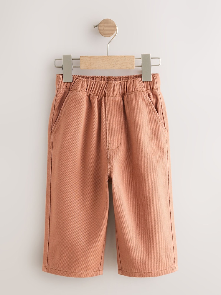 Rust Orange Pull On Wide Trousers (3mths-7yrs) - Image 1 of 4 Rust Orange Pull On Wide Trousers (3mths-7yrs) - Image 1 of 4