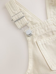 Ecru Twill Woven Cotton Cargo Dungarees (3mths-7yrs) - Image 6 of 7