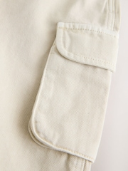 Ecru Twill Woven Cotton Cargo Dungarees (3mths-7yrs) - Image 7 of 7