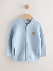 Light Blue Zip Through Cardigan (3mths-7yrs) - Image 5 of 8