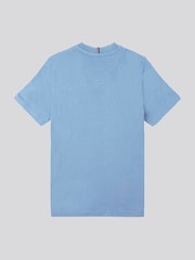 Коралловый с голубым - US Polo Assn. Футболка для мальчиков из 100% хлопка с принтом лошадей - Изображение 6 из 7