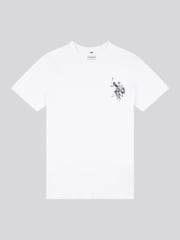 U.S. Polo Assn. White Large Boys Double Horsemen Graphic Print 100% Cotton T-Shirt - Image 1 of 3
