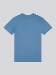 U.S. Polo Assn. Light Blue Large Boys Double Horsemen Graphic Print 100% Cotton T-Shirt - Image 2 of 3