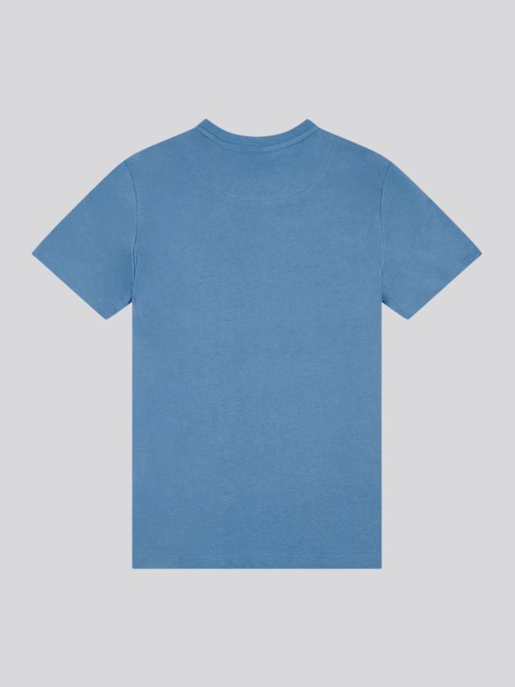U.S. Polo Assn. Light Blue Large Boys Double Horsemen Graphic Print 100% Cotton T-Shirt - Image 2 of 3