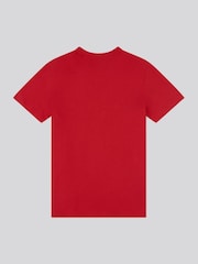 U.S. Polo Assn Red Boys Double Horsemen Graphic Print 100% Cotton T-Shirt - Image 2 of 3
