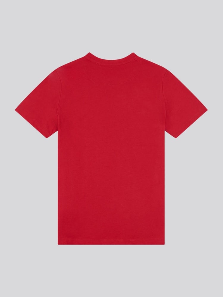 U.S. Polo Assn. Red Boys Graphic Print 100% Cotton T-Shirt - Image 2 of 3