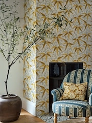Morris & Co Bamboo Sunflower Bamboo Morris  Friends 10M Wallpaper - Image 2 of 3