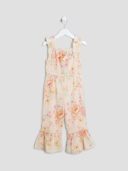 River Island Cream Girls Beach Jumpsuit - Image 1 of 4