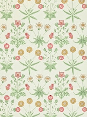 Morris & Co Daisy Willow Pink Daisy Morris  Friends 10M Wallpaper - Image 1 of 1
