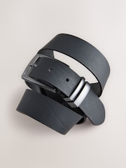 Black Leather Belt With Double Keeperloop - Image 2 of 3