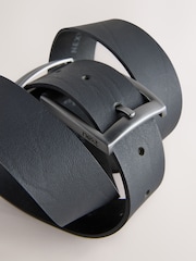 Black Leather Belt With Double Keeperloop - Image 3 of 3