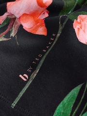 B by Ted Baker Jersey Floral Print Black/Red Pyjamas - Image 6 of 7