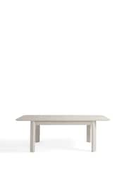 Light Natural Oak Effect Nomad Geo 6 to 10 Seater Extending Dining Table - Image 3 of 4