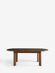 Dark Natural Marble Effect Nomad 6 to 8 Seater Extending Dining Table - Image 8 of 8